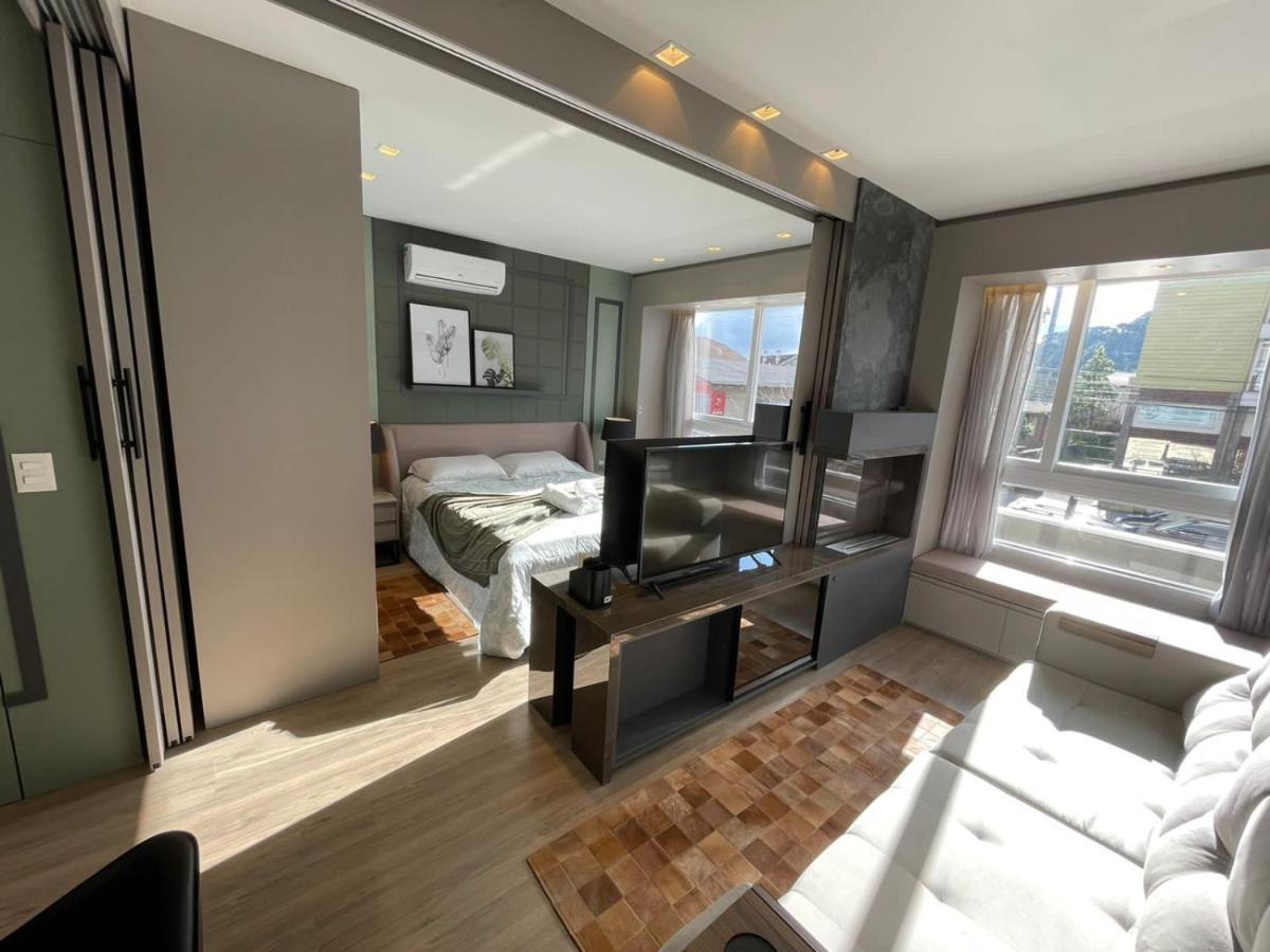 Loft Novo Aconchegante A 500M Da Rua Coberta Lägenhet Gramado Exteriör bild