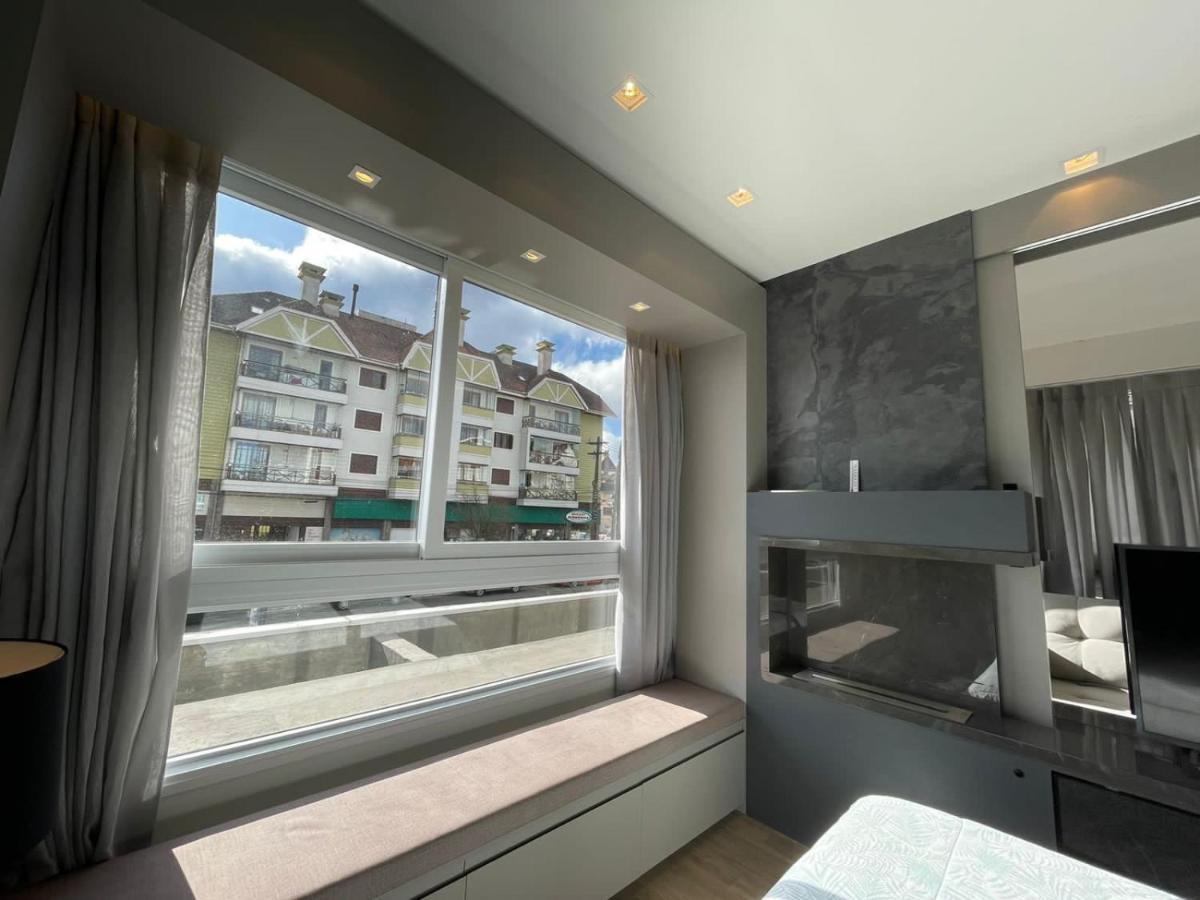 Loft Novo Aconchegante A 500M Da Rua Coberta Lägenhet Gramado Exteriör bild