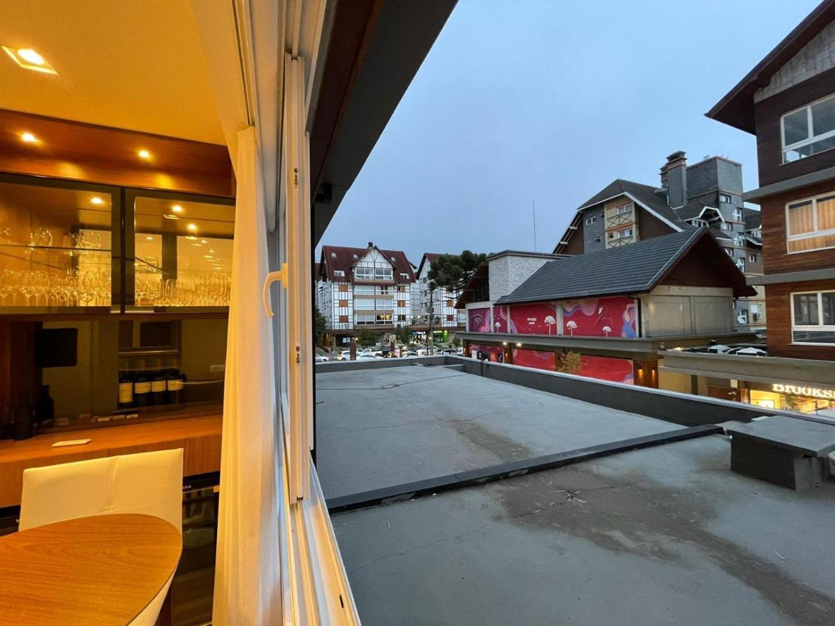 Loft Novo Aconchegante A 500M Da Rua Coberta Lägenhet Gramado Exteriör bild